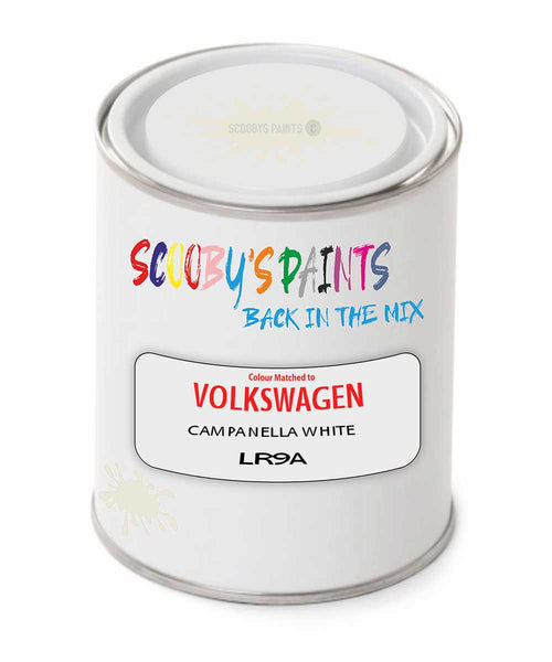 spray gun 2 pack paint Volkswagen Campanella White Code: Lr9A