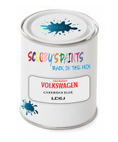 spray gun 2 pack paint Volkswagen Carribean Blue Code: Ld5J