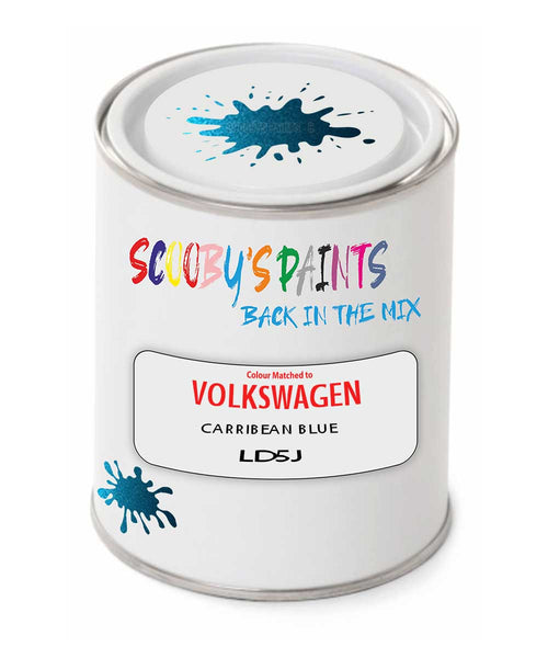 spray gun 2 pack paint Volkswagen Carribean Blue Code: Ld5J