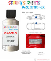 Paint For Acura Rl Champagne Mist Code Yr537P Touch Up Scratch Stone Chip Repair