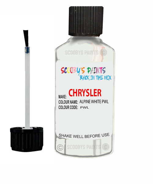 Paint For Chrysler Voyager White Gold Code: Pwl Car Touch Up Paint