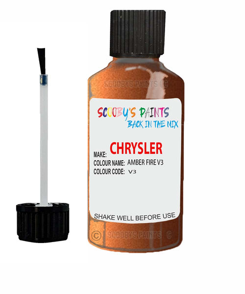 Paint For Chrysler 300 Series Amber Fire Code: V3 Car Touch Up Paint