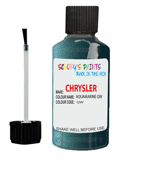 Paint For Chrysler Caravan Aquamarine Code: Qw Car Touch Up Paint