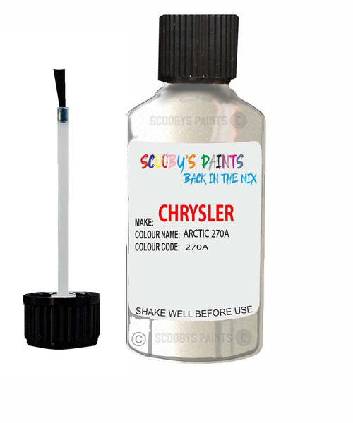 Paint For Chrysler 300 Series Arctic Code: 270A Car Touch Up Paint