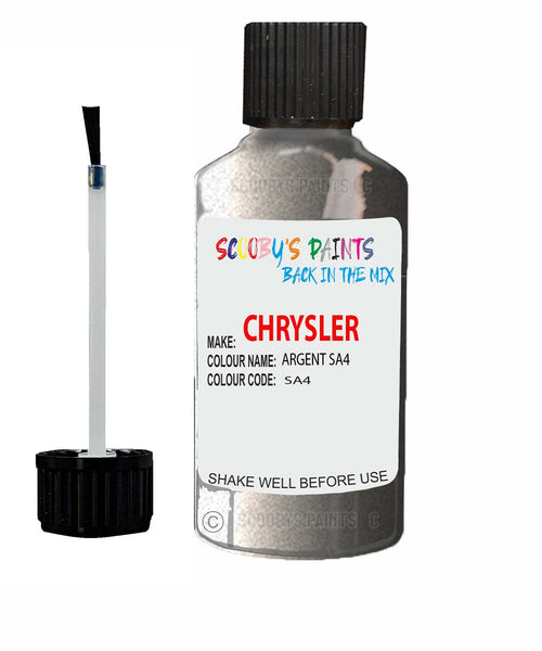 Paint For Chrysler Plymouth Argent Code: Sa4 Car Touch Up Paint