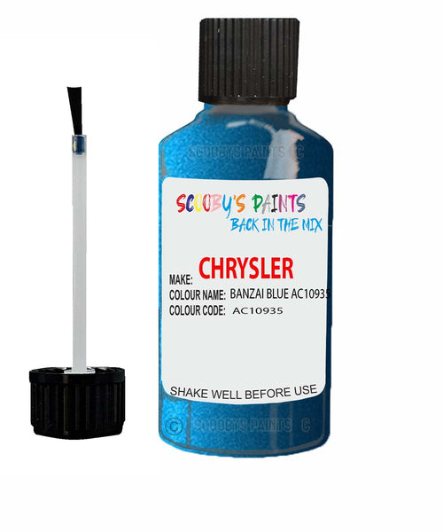Paint For Chrysler Plymouth Banzai Blue Code: Ac10935 Car Touch Up Paint