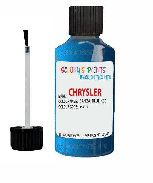 Paint For Chrysler Plymouth Banzai Blue Code: Kc3 Car Touch Up Paint