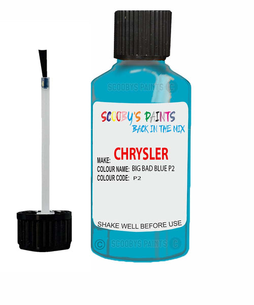 Paint For Chrysler Alliance Big Bad Blue Code: P2 Car Touch Up Paint
