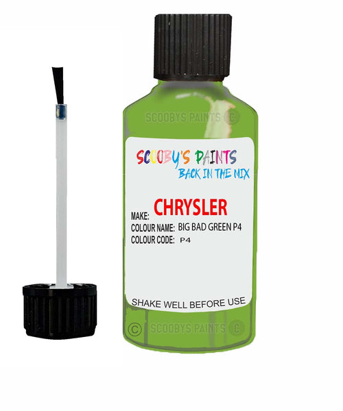 Paint For Chrysler 300 Series Satin Jade Green Code: P4 Car Touch Up Paint
