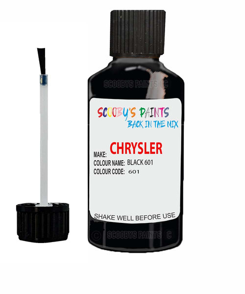 Paint For Chrysler Avenger Black Code: 601 Car Touch Up Paint
