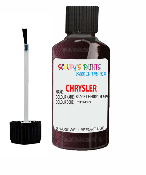 Paint For Chrysler Caravan Black Cherry Code: Dt3490 Car Touch Up Paint