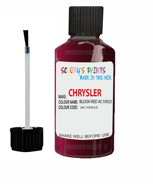 Paint For Chrysler Vision Bluish Red Code: Ac10925 Car Touch Up Paint