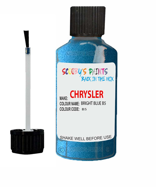 Paint For Chrysler Plymouth Bright Blue Code: B5 Car Touch Up Paint