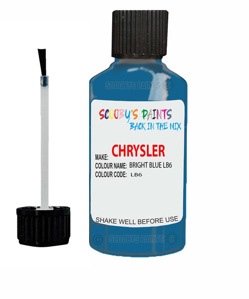 Paint For Chrysler Voyager Bright Blue Code: Lb6 Car Touch Up Paint