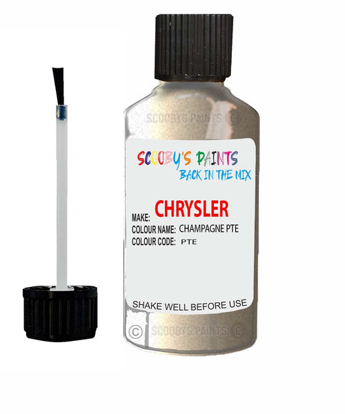 Paint For Chrysler Vision Champagne Code: Pte Car Touch Up Paint