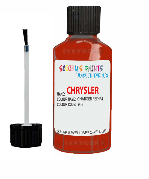 Paint For Chrysler Plymouth Flame Red Code: R4 Car Touch Up Paint