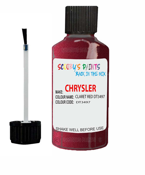 Paint For Chrysler Caravan Claret Red Code: Dt3497 Car Touch Up Paint
