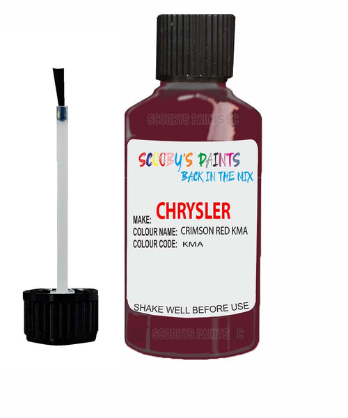 Paint For Chrysler Plymouth Crimson Red Code: Kma Car Touch Up Paint
