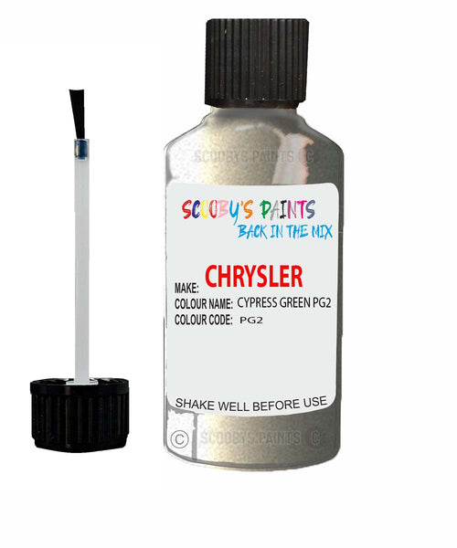 Paint For Chrysler Caravan Cypress Green Code: Pg2 Car Touch Up Paint