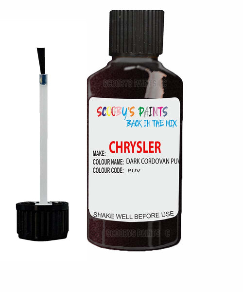 Paint For Chrysler 300 Series Dark Cordovan Code: Puv Car Touch Up Paint