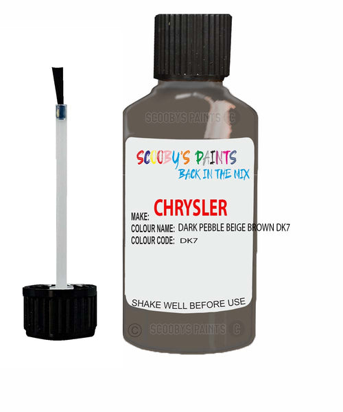 Paint For Chrysler Pt Cruiser Dark Pebble Beige Brown Code: Dk7 Car Touch Up Paint