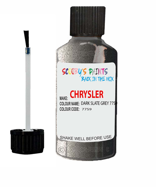 Paint For Chrysler Sebring Convertible Dark Slate Grey Code: 7759 Car Touch Up Paint