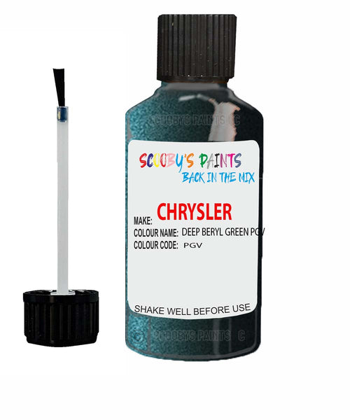 Paint For Chrysler Voyager Deep Beryl Green Code: Pgv Car Touch Up Paint