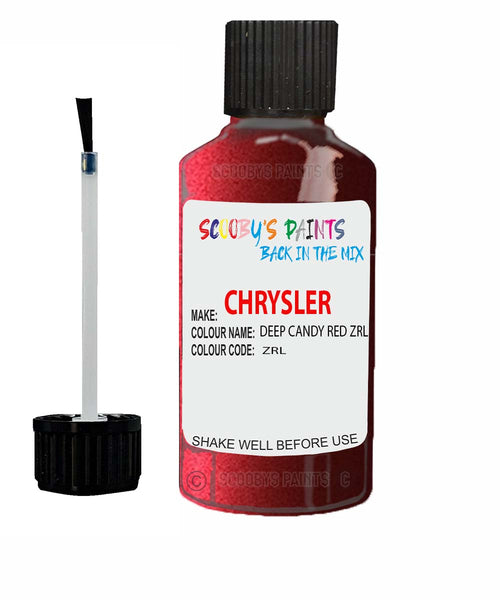 Paint For Chrysler Prowler Deep Candy Red Code: Zrl Car Touch Up Paint