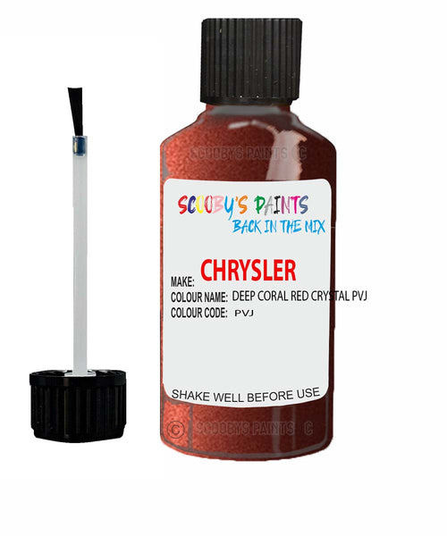 Paint For Chrysler 300 Series Deep Coral Red Crystal Code: Pvj Car Touch Up Paint