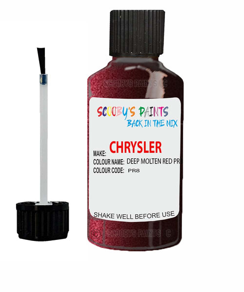 Paint For Chrysler Caravan Deep Molten Red Code: Pr8 Car Touch Up Paint