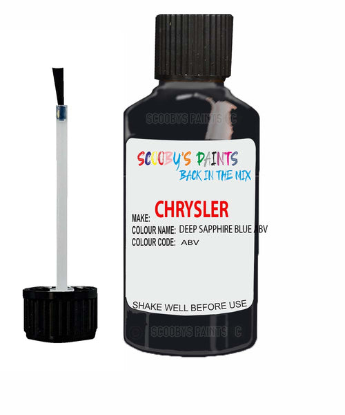 Paint For Chrysler Sebring Convertible Deep Sapphire Blue Code: Abv Car Touch Up Paint
