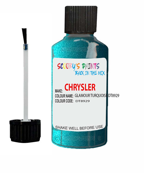 Paint For Chrysler Plymouth Glamour Turquoise Code: Dt8929 Car Touch Up Paint