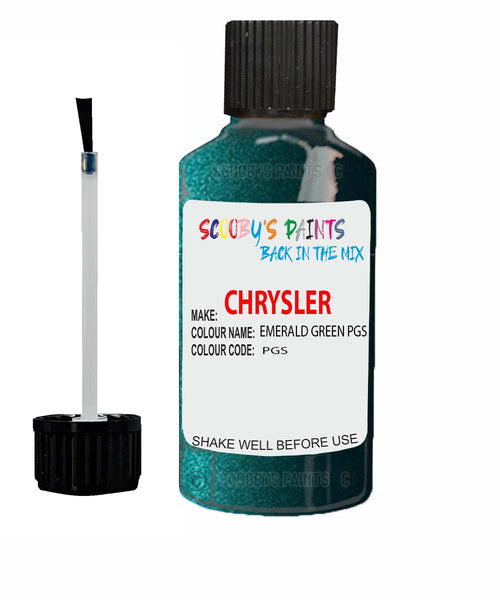 Paint For Chrysler Plymouth Emerald Green Code: Pgs Car Touch Up Paint