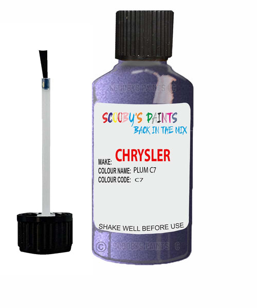 Paint For Chrysler Plymouth Plum Code: C7 Car Touch Up Paint