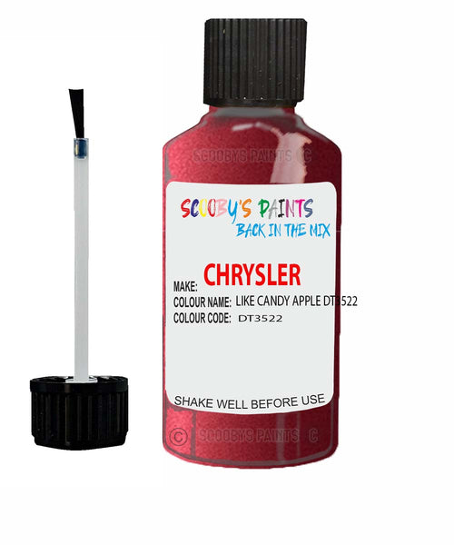 Paint For Chrysler Vision Like Candy Apple Code: Dt3522 Car Touch Up Paint