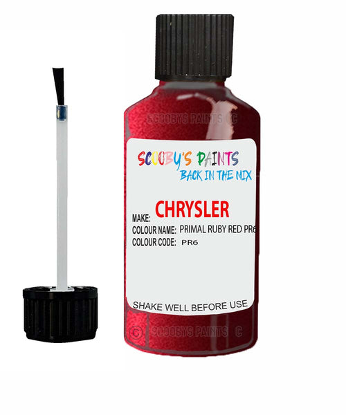 Paint For Chrysler Sebring Primal Ruby Red Code: Pr6 Car Touch Up Paint