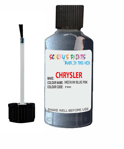 Paint For Chrysler Voyager Medium Blue Code: Pbk Car Touch Up Paint