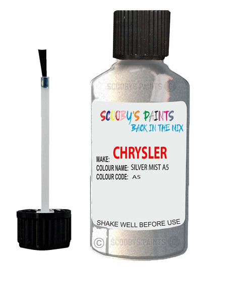 Paint For Chrysler Avenger Silver Mist Code: A5 Car Touch Up Paint