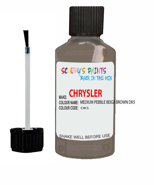 Paint For Chrysler Pt Cruiser Medium Pebble Beige Brown Code: Dk5 Car Touch Up Paint