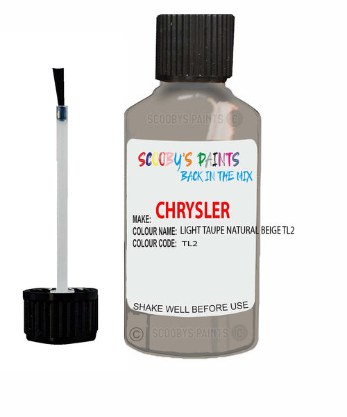 Paint For Chrysler 300 Series Light Taupe Natural Beige Code: Tl2 Car Touch Up Paint