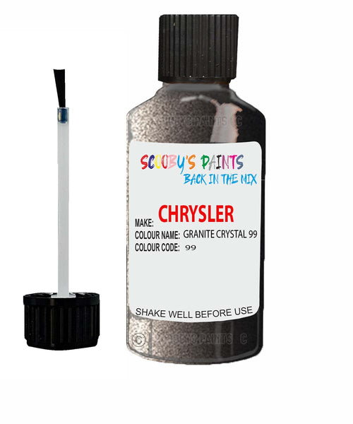 Paint For Chrysler Avenger Granite Crystal Code: 99 Car Touch Up Paint