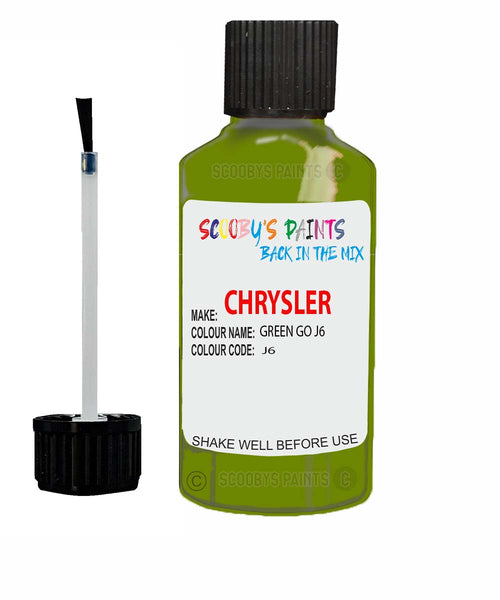 Paint For Chrysler Plymouth Green Go Code: J6 Car Touch Up Paint