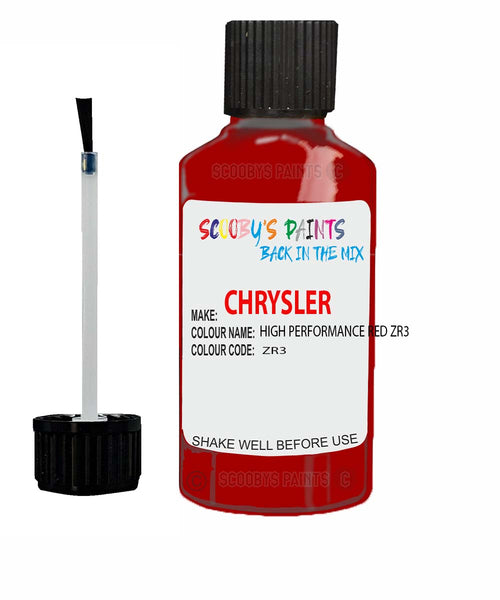Paint For Chrysler Avenger High Performance Red Code: Zr3 Car Touch Up Paint