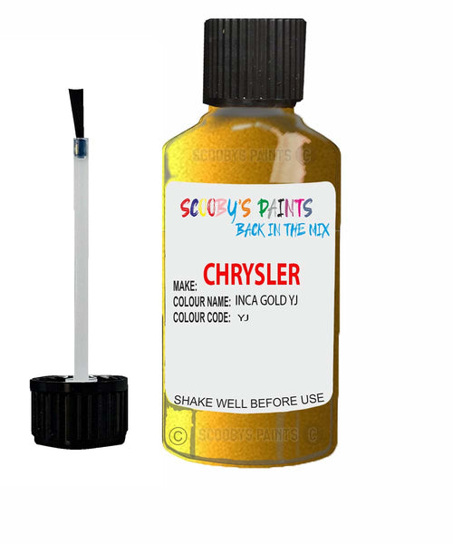 Paint For Chrysler Prowler Inca Gold Code: Yj Car Touch Up Paint