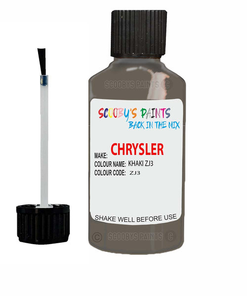 Paint For Chrysler Voyager Khaki Code: Zj3 Car Touch Up Paint