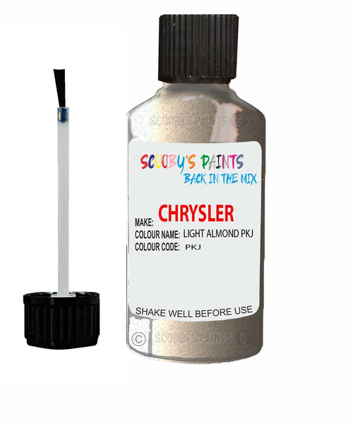 Paint For Chrysler Caravan Light Almond Code: Pkj Car Touch Up Paint