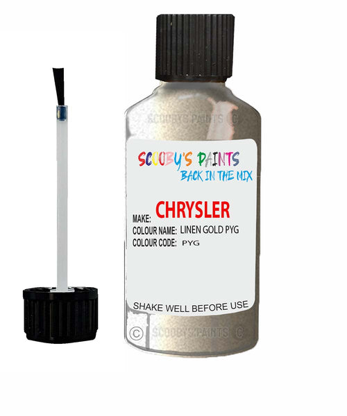 Paint For Chrysler 300 Series Linen Gold Code: Pyg Car Touch Up Paint