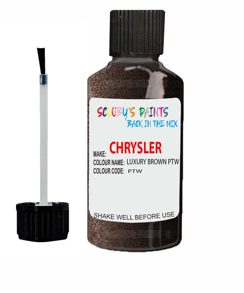 Paint For Chrysler 300 Series Luxury Brown Code: Ptw Car Touch Up Paint
