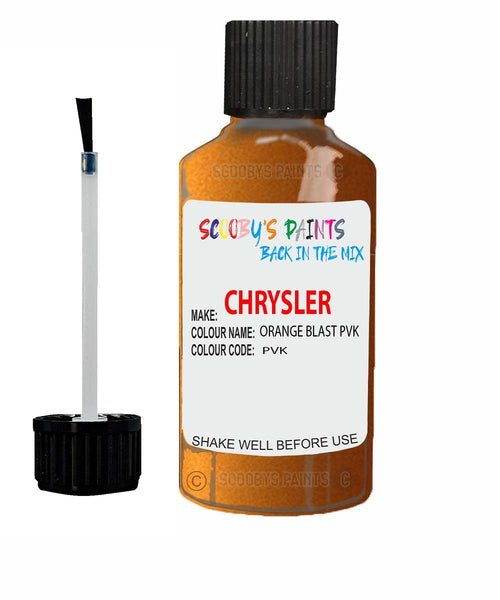 Paint For Chrysler Neon Orange Blast Code: Pvk Car Touch Up Paint