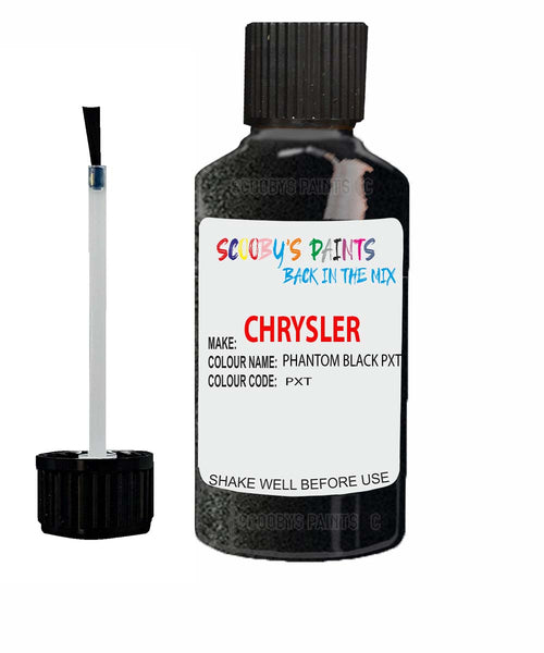 Paint For Chrysler 300 Series Phantom Black Code: Pxt Car Touch Up Paint